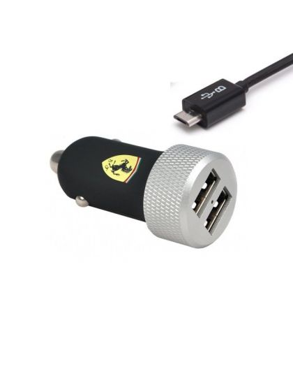 зарядно за кола с два USB изхода - FERRARI