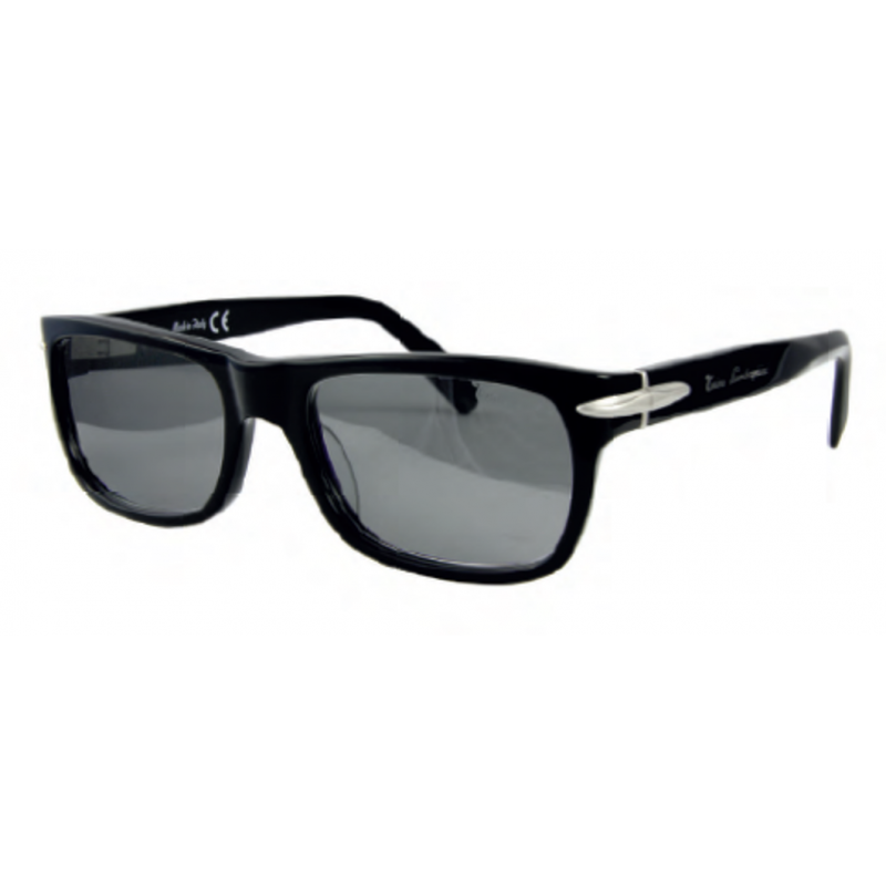 NEW AUTHENTIC Tonino Lamborghini TL 605S 02 Black/Silver Men's Sunglasses