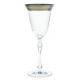 6 чаши за бяло вино "Парус" сребърен кант