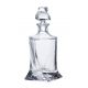 6 Bohemia crystal glasses and carafe for whiskey "Quadro"