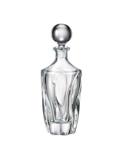 6 crystal glasses for whiskey and carafe "Barley Twist"