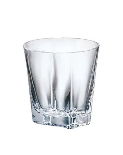 6 crystal glasses for whiskey and carafe "Laguna"