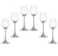 6 bohemia crystal glasses for liquor "Columbus"