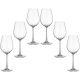 6 кристални чаши за червено вино "Колумба"
