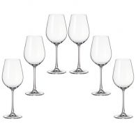 6 кристални чаши за червено вино "Колумба"
