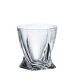 6 Bohemia Crystal glasses for whiskey "Quadro"
