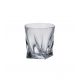 6 Bohemia Crystal glasses for whiskey "Quadro"