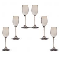6 bohemia crystal glasses for liquor "Silvia"