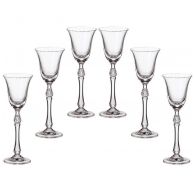 6 кристални чаши за ликьор "Парус"