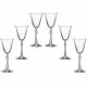 6 bohemia crystal glasses for White wine "Parus"