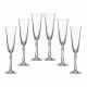 6 bohemia crystal glasses for Champagne "Parus"