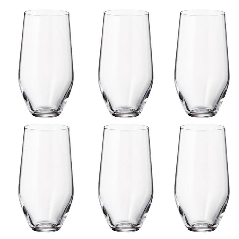 gusto! Set of 6 White Wine Glasses by Crystal Bohemia