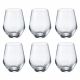 6 crystal glasses for whiskey "Grus / Michelle"