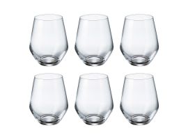 6 Bohemia Crystal glasses for whiskey "Grus / Michelle"