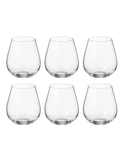 6 Bohemia Crystal glasses for whiskey "Columbus"