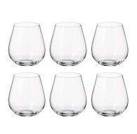 6 Bohemia Crystal glasses for whisky "Columbus"