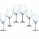 6 bohemia crystal white wine glasses "Avila"