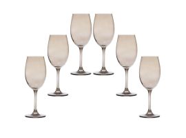 6 кристални чаши за бяло вино "Силвия"