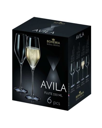 6 Чаши за шампанско "Авила"