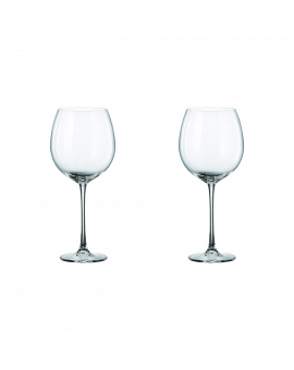 2 Bohemia Crystal  Red wine glasses "Magnum"