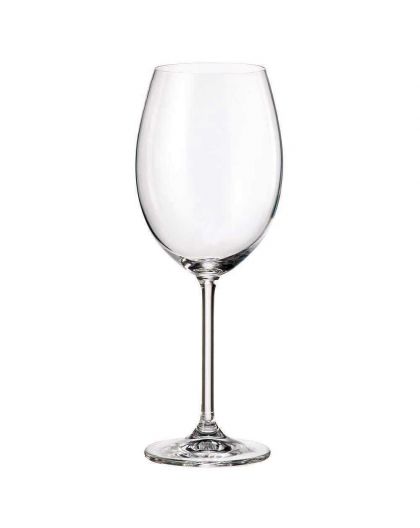 2 Bohemia Crystal  Red wine glasses "Fiora"