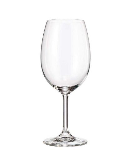 6 bohemia crystal red wine glasses "Fiora"