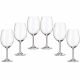6 кристални чаши за червено вино "Фиора"