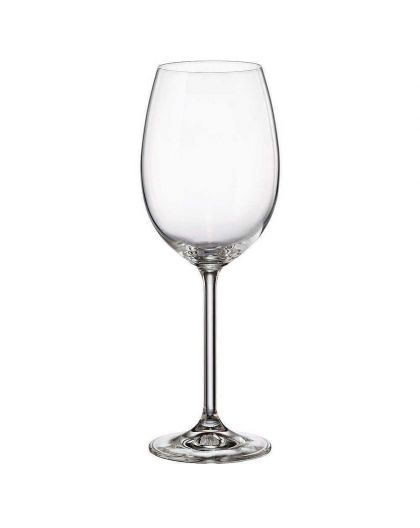 2 Bohemia Crystal  White wine glasses "Fiora"
