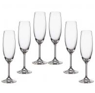 6 Bohemia Crystal Чаши за шампанско "Фиора"
