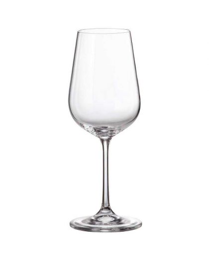6 bohemia crystal white wine glasses "Fiora Tori"