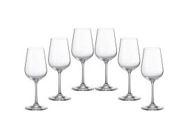6 кристални чаши за бяло вино "Фиора Тори"