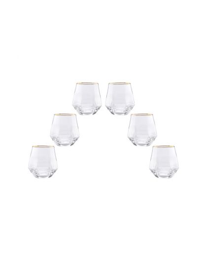 6 glasses and decanter for whisky