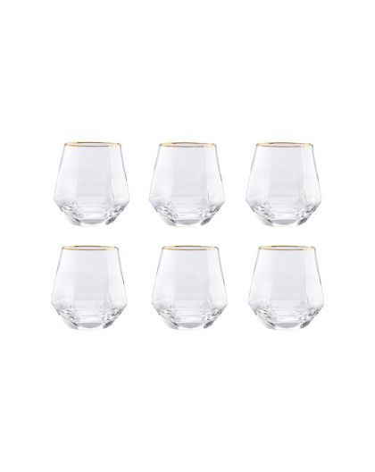 6 glasses and decanter for whisky