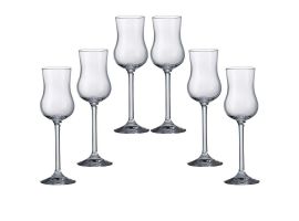 6 кристални чаши за ликьор "Колибри"