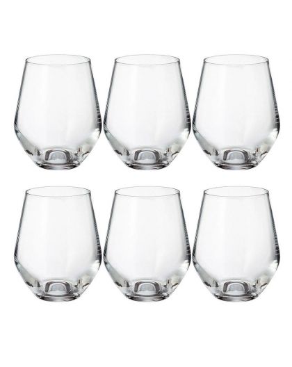 6 кристални чаши за уиски "Грус"