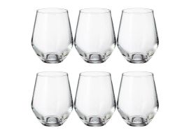 6 Bohemia Crystal glasses for whisky "Grus"