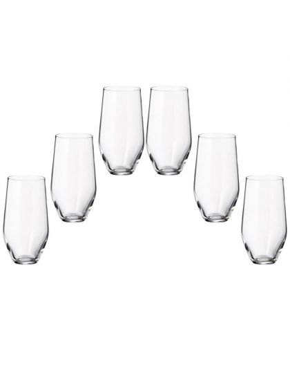 6 Bohemia Crystal glasses "Grus"