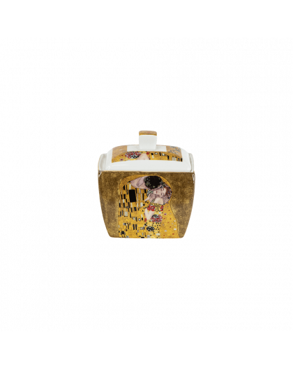 Tea set, "The Kiss" series on a gold background