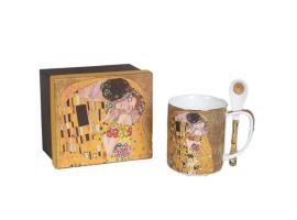 Cup for tea-finesse "The Kiss" series on a gold background