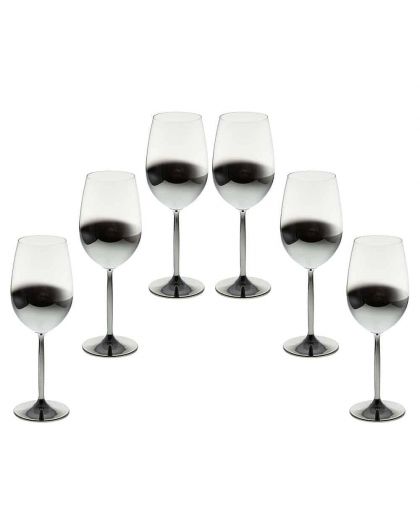 6 glasses for Red wine "Smoky" 600 ml
