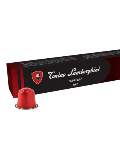 T. Lamborghini coffee capsules Nespresso compatible RED