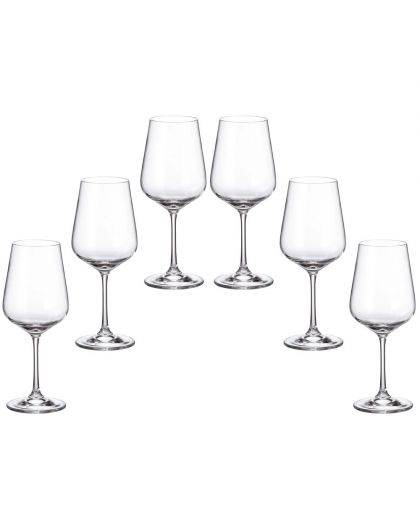 6 кристални чаши за червено вино "Стрикс"