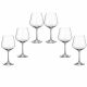 6 bohemia crystal red wine glasses "Strix" 600 ml