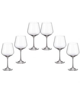 6 кристални чаши за червено вино "Стрикс" 600мл