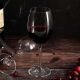 6 bohemia crystal red wine glasses "Origami"