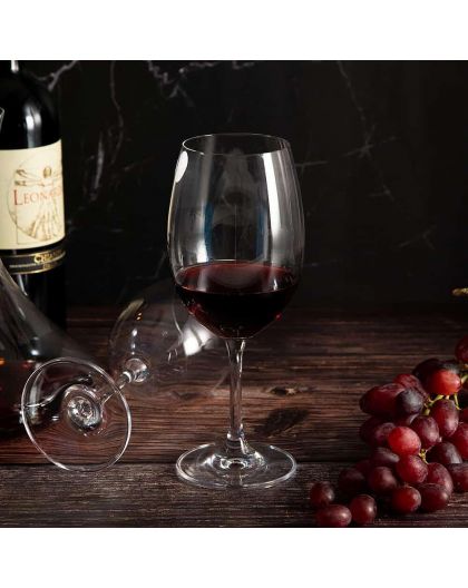 6 bohemia crystal red wine glasses "Fiora"