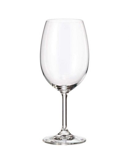 Bohemia Crystal set : Champagne and red wine glasses Fiora series