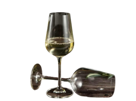 6 bohemia crystal white wine glasses "Strix"