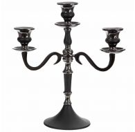 Candle Holder Black, 3 candles