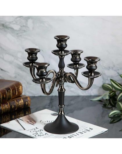 Candlestick Black, 5 candles